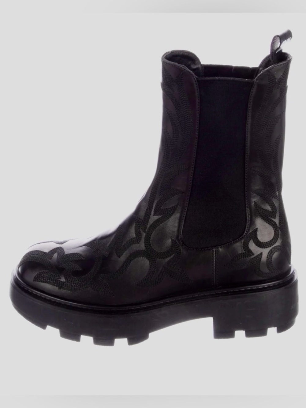 Miu Miu Black Chelsea Boot